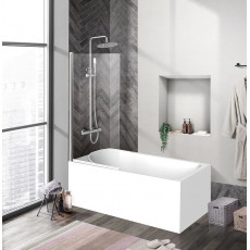 Шторка на ванну BelBagno UNO-V-1-90/150-C-Cr