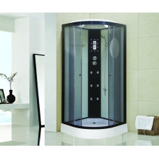 Душевая кабина Niagara Ultra NG-1901-01 (90х90х220) низкий поддон(16см),черный,стекло тонированное,4 места