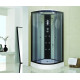 Душевая кабина Niagara Ultra NG-1902-01 (100х100х220) низкий поддон(16см),черный,стекло тонированное,4 места