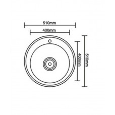 Мойка нерж. сталь Seaman Eco Wien SWT-510-GL (Gun Light polish *10)