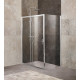 Душевой уголок BelBagno UNIQUE-AH-1-110/125-80-C-Cr Душевой уголок BelBagno UNIQUE-AH-1-110/125-80-C-Cr