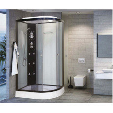 Душевая кабина Niagara Ultra NG-1903-01L (120х80х220) низкий поддон(16см),черный,стекло тонированное,4 места