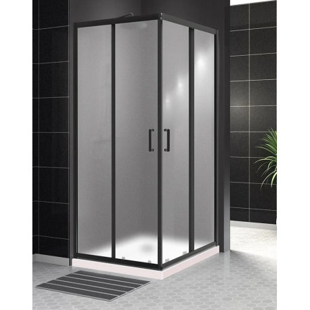 Душевой уголок BelBagno UNO-195-A-2-90-P-NERO Душевой уголок BelBagno UNO-195-A-2-90-P-NERO