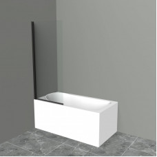 Шторка на ванну BelBagno UNO-V-1-90/150-C-NERO