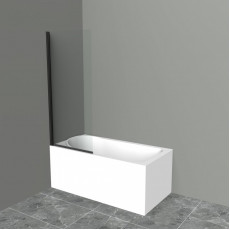 Шторка на ванну BelBagno UNO-V-1-90/150-C-NERO