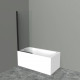Шторка на ванну BelBagno UNO-V-1-90/150-C-NERO