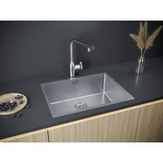 Мойка нерж. сталь NEXT 58 UNI, PM215844-BS, брашированная нерж.сталь, 580х440мм, Paulmark 1,2мм