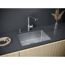 Мойка нерж. сталь NEXT 58 UNI, PM215844-BS, брашированная нерж.сталь, 580х440мм, Paulmark 1,2мм