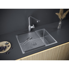 Мойка нерж. сталь NEXT 58 UNI, PM215844-BS, брашированная нерж.сталь, 580х440мм, Paulmark 1,2мм