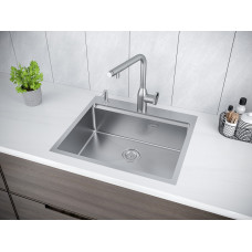 Мойка нерж. сталь KRONER-PRO 59, PM705951-BS, брашированная нерж. сталь, 590х510мм, Paulmark