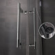 Душевой угол Veconi Premium Trento PTC-20CH 1000Х800x2000 хром стекло прозрачное PTC20-CH-10080-01-C5 (комплект)
