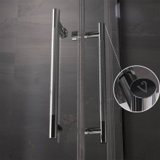 Душевой угол Veconi Premium Trento PTC-20CH 1100Х900x2000 хром стекло прозрачное PTC20-CH-11090-01-C5 (комплект)