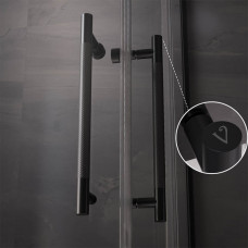 Душевой угол Veconi Premium Trento PTC-20B 1000Х900x2000 черный матовый стекло прозрачное PTC20-B-10090-01-C5 (комплект)