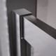 Душевой угол Veconi Premium Trento PTC-20GR 1000Х1000x2000 брашированный графит стекло прозрачное PTC20-GR-100100-01-C5 (комплект)