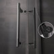 Душевой угол Veconi Premium Trento PTC-20GR 1200Х900x2000 брашированный графит стекло прозрачное PTC20-GR-12090-01-C5 (комплект)