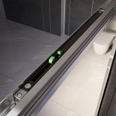 Душевой угол Veconi Premium Trento PTC-SP-30CH 1200х800x2000 хром стекло прозрачное PTC30-SP-12080-CH-01-C5 (комплект)
