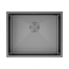 Мойка нерж. сталь NEXT 54 UNI, PM215444-GM, вороненая сталь,540х440мм, Paulmark 1,2мм