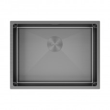 Мойка нерж. сталь NEXT 58 UNI, PM215844-GM, вороненая сталь, 580х440мм, Paulmark 1,2мм