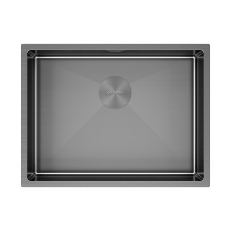 Мойка нерж. сталь NEXT 58 UNI, PM215844-GM, вороненая сталь, 580х440мм, Paulmark 1,2мм