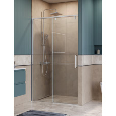 Душевая дверь шириной 140см BelBagno SOFT_CLOSE-1-BF-1-140-C-Cr профиль хром, стекло прозрачное