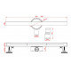 Душевой трап AltroBagno Trave 071220 MB(80) Душевой трап AltroBagno Trave 071220 MB(80)