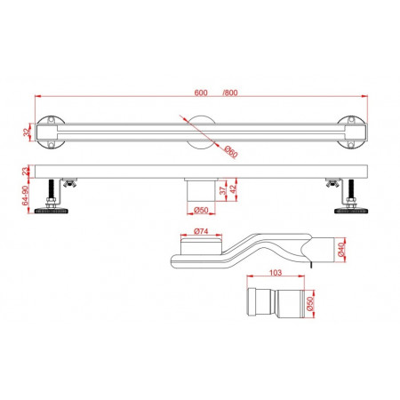Душевой трап AltroBagno Stella 071222 Ni (60) Душевой трап AltroBagno Stella 071222 Ni (60)