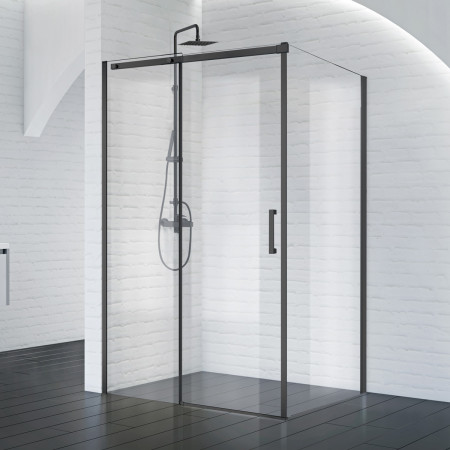 Душевой уголок BelBagno ACQUA-AH-1-150/90-C-NERO Душевой уголок BelBagno ACQUA-AH-1-150/90-C-NERO