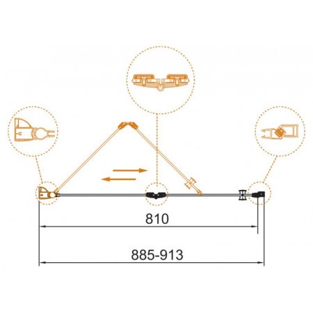 Дверь в проём Cezares ECO-O-BS-12-90-C-Cr Дверь в проём Cezares ECO-O-BS-12-90-C-Cr