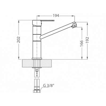 Смеситель для мойки ALVEUS ZENIT concrete-G91 Смеситель для мойки ALVEUS ZENIT concrete-G91