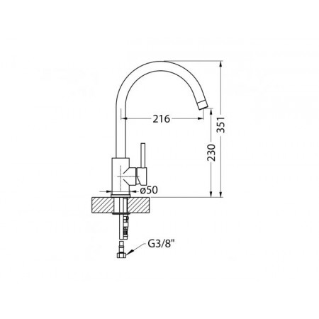 Смеситель для мойки ALVEUS ELZA G05M МСП Смеситель для мойки ALVEUS ELZA G05M МСП