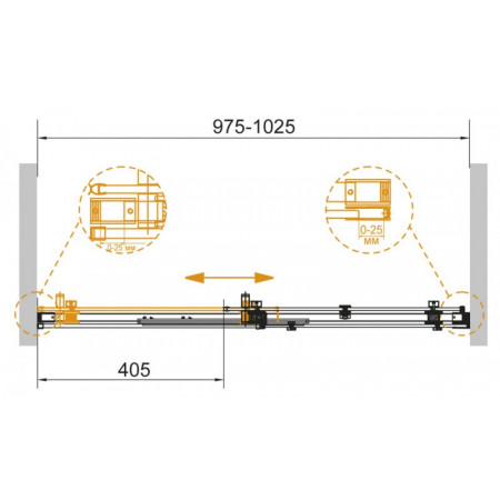 Дверь в проём Cezares STYLUS-SOFT-BF-1-100-C-Cr Дверь в проём Cezares STYLUS-SOFT-BF-1-100-C-Cr