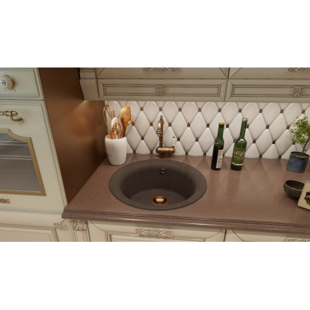 Мойка кварцевая  Florentina  Антик песочный Под стол (510 х 510)