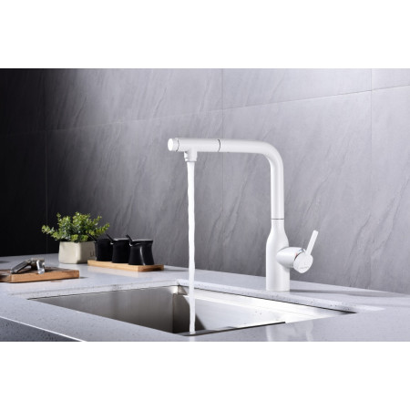 СмесительдлякухниVIPER,белыйматовый,Vi213105-WH,Paulmark