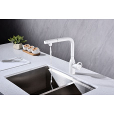 СмесительдлякухниURBAN,белыйматовый,Ur213104-WH,Paulmark