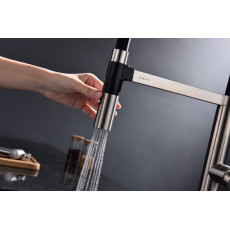 СмесительдлякухниLEADER,брашированнаясталь,Le214101-BS,Paulmark