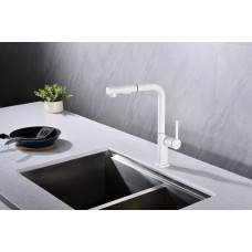 СмесительдлякухниNEO,белыйматовый,Ne214419-WH,Paulmark
