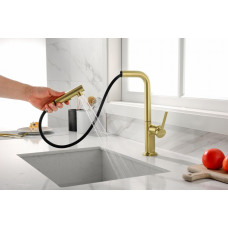 Смеситель для кухни Neo, брашированное золото, Ne214419-BG, Starke-Paulmark