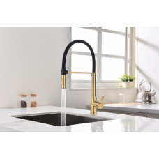 СмесительдлякухниHALT,светлоезолото,Ha214021-LG,Paulmark