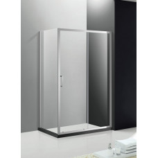 Душевой уголок Cezares MOLVENO-AH-11-160/90-C-Cr-IV, 160х90х195, профиль хром, стекло прозрачное