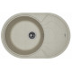 Мойка кварцевая  Florentina  Родос 760 грей (760 х 510)