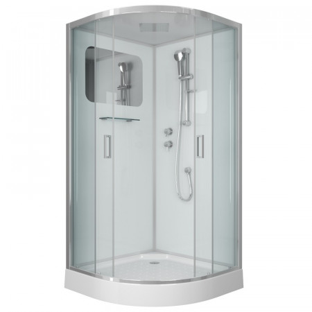 Душевая кабина Niagara Premium NG-6001-01 (90х90х210) низкий поддон(16 см),стекло прозрачное,4 места