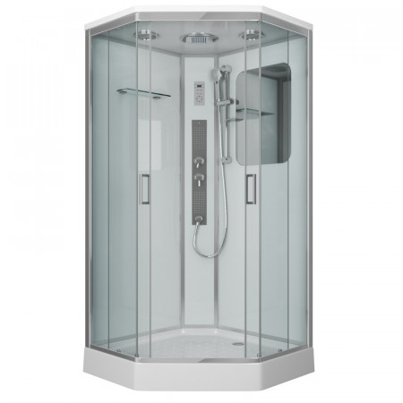 Душевая кабина Niagara Premium NG-6001-01GD (90х90х220) низкий поддон(16 см),стекло прозрачное,4 места