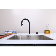 Смеситель для кухни ESTETICA с фильтром и выдвижным изливом, антрацит Paulmark Es218006-AN