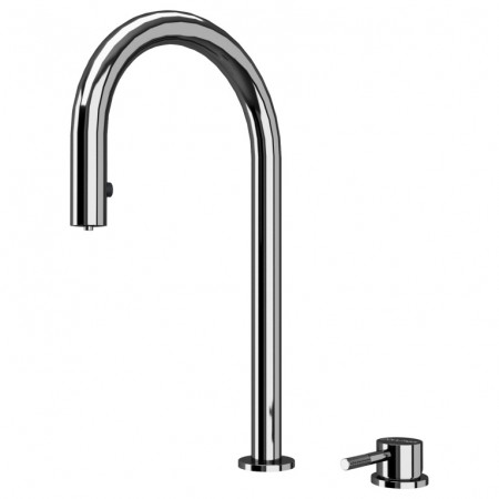 Смеситель для кухни ESTETICA с фильтром и выдвижным изливом, хром Paulmark Es218006-CR