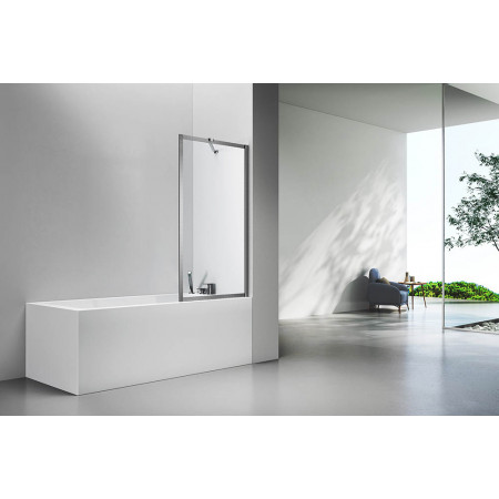 Шторка на ванну Veconi Palau PL-85GR 700x1500 брашированный графит стекло прозрачное PL85GR-70-01-C8 Шторка на ванну Veconi Palau PL-85GR 700x1500 брашированный графит стекло прозрачное PL85GR-70-01-C8