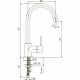78CR572, хром CROMO3 Смеситель для кухни Paini Cox 78CR572 78CR572, хром CROMO3 Смеситель для кухни Paini Cox 78CR572