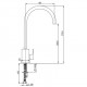 84CR572RSKM, хром CROMO3 Смеситель для кухни Paini Dax-R 84CR572RSKM, хром CROMO3 Смеситель для кухни Paini Dax-R