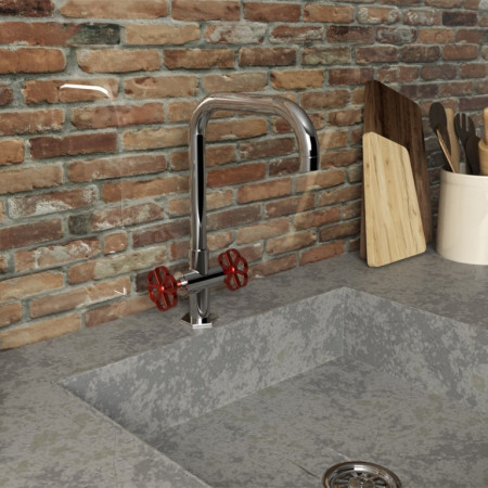 72CR490RB599BREPT, хром CROMO3 Смеситель для кухни Paini Garage 72CR490RB599BREPT, хром CROMO3 Смеситель для кухни Paini Garage
