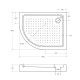 Поддон акриловый 100х80 правосторонний Cezares TRAY-A-RH-100/80-550-15-W-R с сифоном Поддон акриловый 100х80 правосторонний Cezares TRAY-A-RH-100/80-550-15-W-R с сифоном