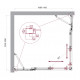 Душевой уголок LUCE-AH-22-110/105-C-Cr